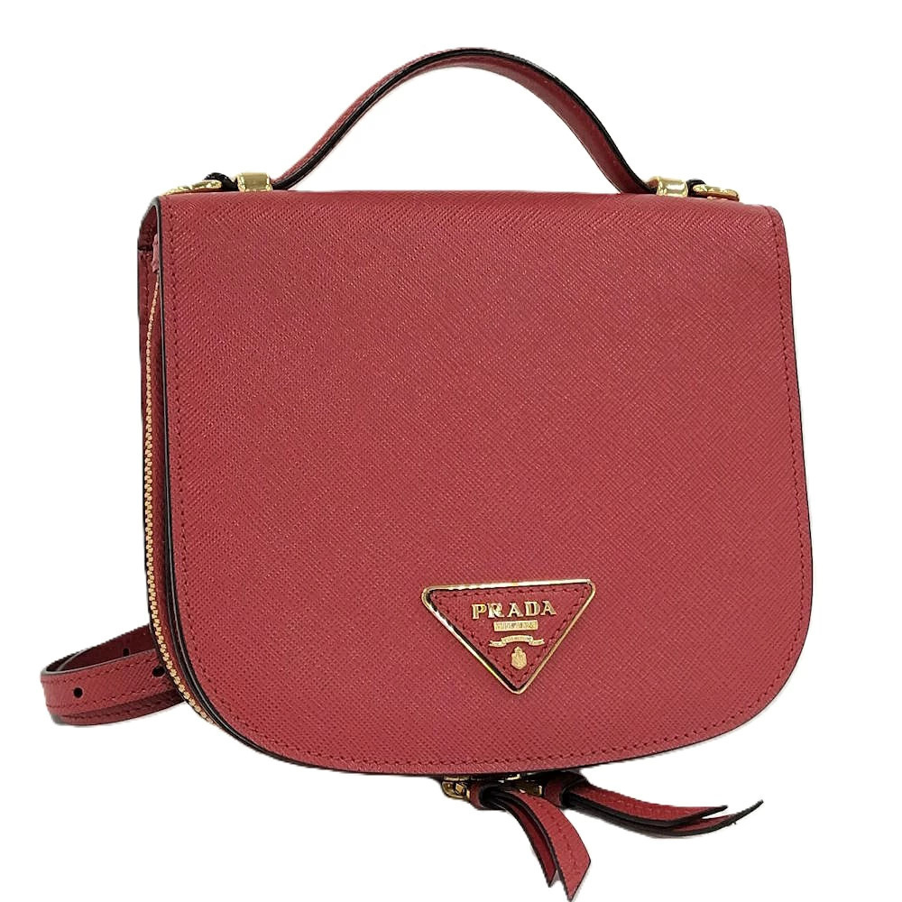 Prada Backpack Handbag Saffiano Red